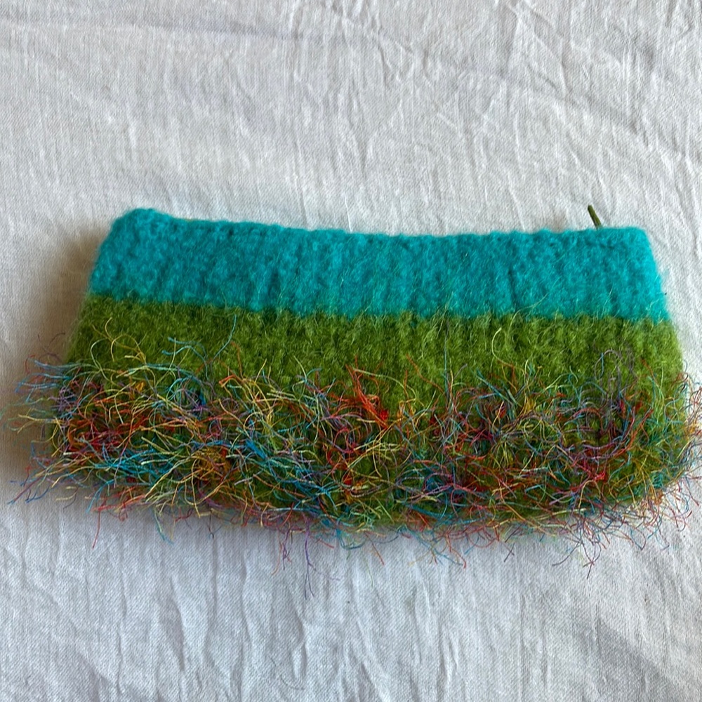 Fuzzy Colorful Pouch